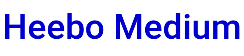Heebo Medium шрифт